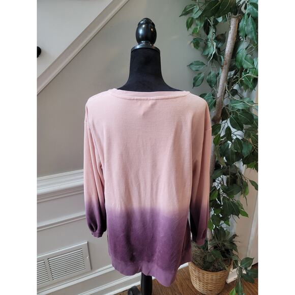 Matilda Jane Sweater Women's Size S Pink Purple Ombre Long Sleeve Knit Pullover - Picture 6 of 9